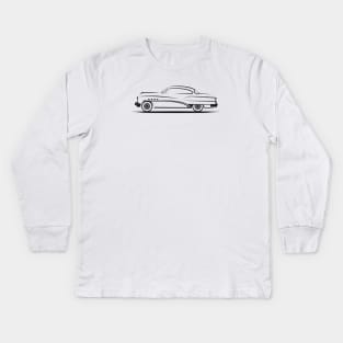 1953 Buick Roadmaster Black Kids Long Sleeve T-Shirt